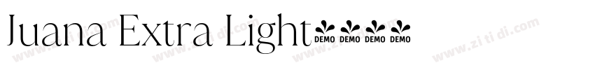Juana Extra Light字体转换